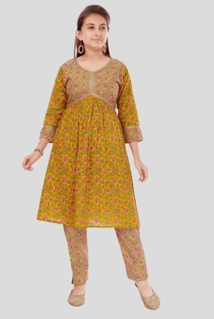 aarika-yellow-cotton-girls-kurti-pack-of-1-none