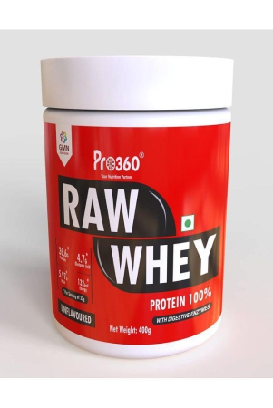 PRO360 Raw whey protein powder 400 gm