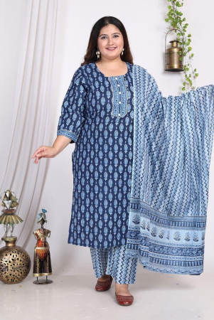 swasti-cotton-printed-kurti-with-palazzo-womens-stitched-salwar-suit-blue-pack-of-1-none