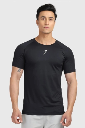 fuaark-black-polyester-slim-fit-mens-sports-t-shirt-pack-of-1-none