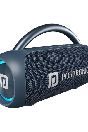 Portronics Radiant 30 W Bluetooth Speaker Bluetooth V 5.3 with USB,Aux Playback Time 6 hrs Blue - Blue