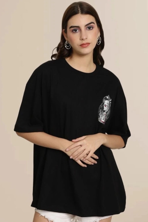 fabflee-black-cotton-loose-fit-womens-t-shirt-pack-of-1-none