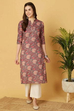 antaran-cotton-printed-straight-womens-kurti-grey-pack-of-1-none