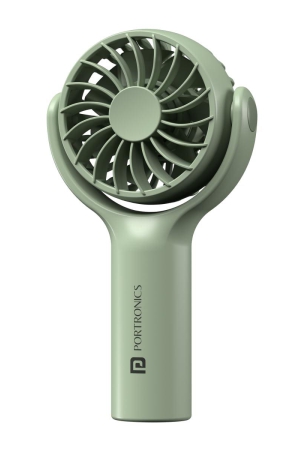 Portronics Toofan Mini Portable Rechargeable Fan (Green)