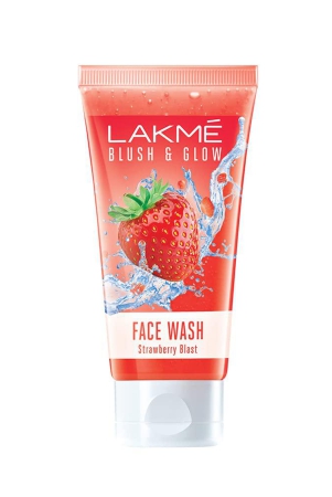 Loreal Lakme Blush  Glow Refreshing Strawberry Face Wash With Vitamin C Serum 50G