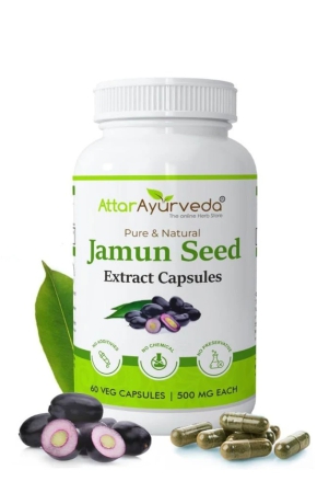 attar-ayurveda-jamun-seed-extract-capsule-500mg-60-capsules