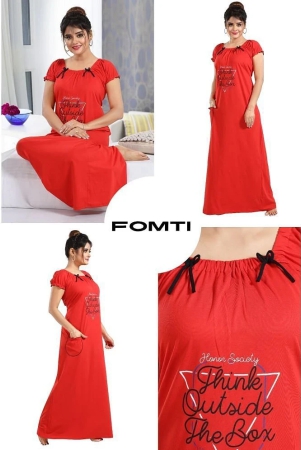 fomti-red-cotton-womens-nightwear-nighty-night-gowns-pack-of-1-none