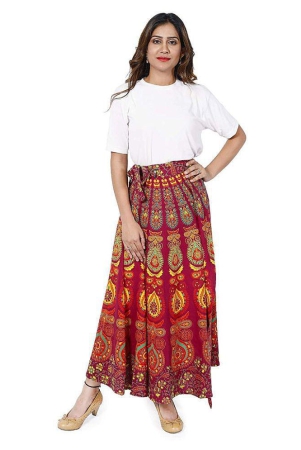 rangun-cotton-a-line-skirt-maroon-29-32