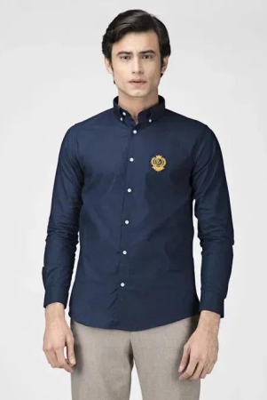 solid-navy-blue-oxford-slim-fit-shirt-double-extra-large