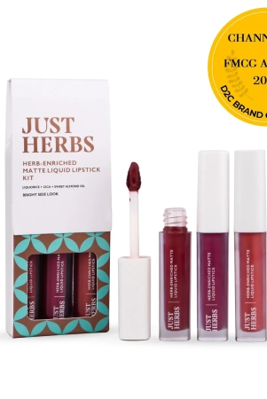 just-herbs-full-size-herb-enriched-matte-liquid-lipstick-kit-set-of-3