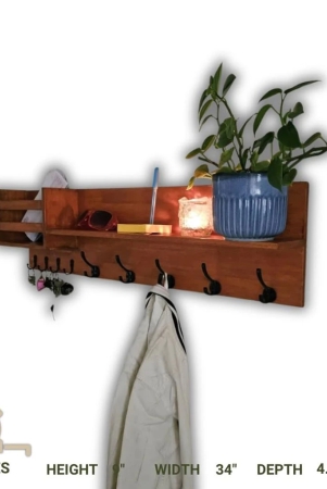 barish-entry-way-organizer-i-wall-mount-wooden-multipurpose-organizer-for-home-decor-handcrafted-with-rubberwood-i-wall-key-holder-i-9-x-34-x-45-inches