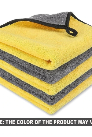 hometales-yellow-600-gsm-drying-towel-for-automobile-pack-of-5-