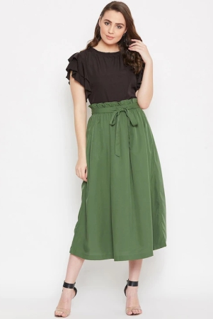 round-neck-flutter-sleeves-top-with-flared-skirt