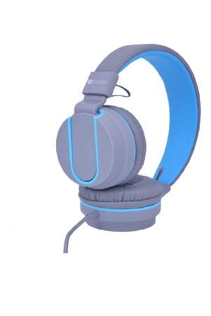 Laploma Trance Wired Over Ear Headphone with Mic Blue for Music