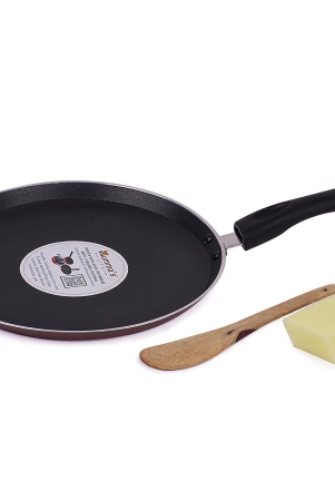 mummas-life-non-stick-dosa-tawa-with-sturdy-riveted-and-bakelite-handle-induction-and-gas-stove-friendly-non-toxic-and-pfoa-free-24-months-warranty-28cm-red