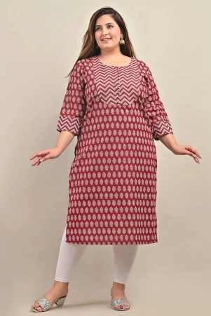 swasti-maroon-cotton-womens-straight-kurti-pack-of-1-none