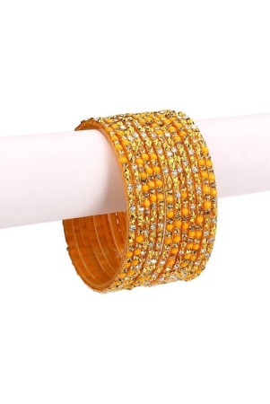 somil-bangle-party-set-fully-ornamented-with-colorful-beads-crystal-with-safety-box-eg26-none