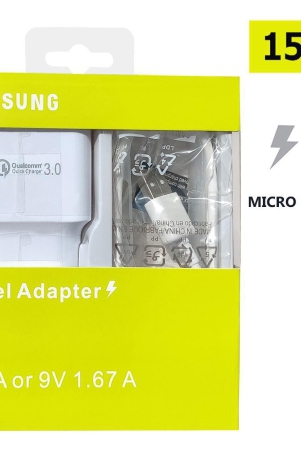 Samsung 15W Charger with Micro USB Cable for Samsung 12W &15W Charger Supportable Mobiles Only