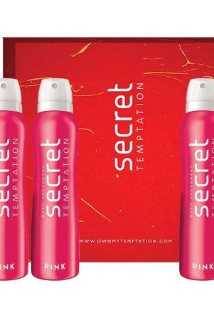 secret-temptation-gift-box-with-pink-deodorant-pack-of-3-150ml-each-deodorant-spray-for-women-450-ml-pack-of-3