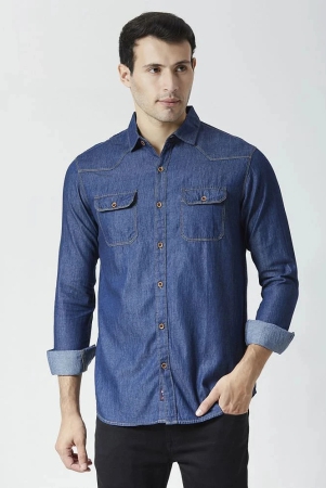 hj-hasasi-denim-regular-fit-solids-full-sleeves-mens-casual-shirt-blue-pack-of-1-none