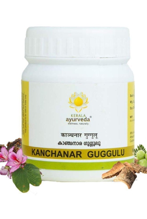 Kerala Ayurveda Kanchanar Guggulu 60 Tablets, Combats Hypothyroidism, Boost T3 and T4 Production,Advanced Thyroid Health,Better Hormonal Health