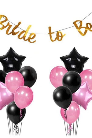 party-propz-15pcs-bride-to-be-decoration-combo-for-bride-to-be-bannerbachelorette-props-for-bridebachelorette-party-balloons-multi-color