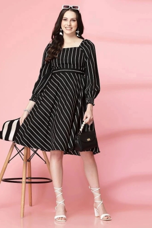 selvia-crepe-striped-above-knee-womens-a-line-dress-black-pack-of-1-none