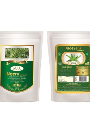 biotic-neem-leaf-aloevera-powder-for-diabetes-powder-200-gm