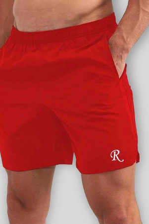 review-red-polyester-blend-mens-shorts-pack-of-1-none