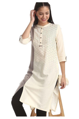 karigari-beige-cotton-womens-front-slit-kurti-pack-of-1-l