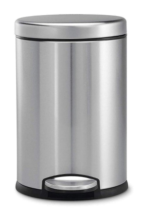 mummas-life-stainless-steel-plain-pedal-bin-with-plastic-bucket-and-lid-garbage-bin-trash-can-round-shape-dustbin-for-home-bathroom-kitchen-room-office-pedal-bin-8-13inch-7ltr