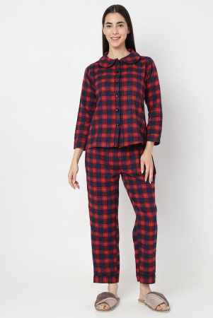 smarty-pants-red-cotton-womens-nightwear-nightsuit-sets-pack-of-1-none