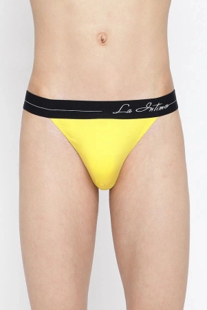 La Intimo Cotton Mens Bikini ( Yellow ) - None