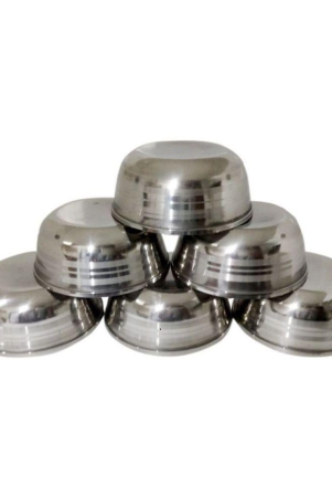 dynore-6-pcs-stainless-steel-soup-bowl-220-ml-steel