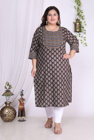 swasti-cotton-printed-straight-womens-kurti-brown-pack-of-1-none