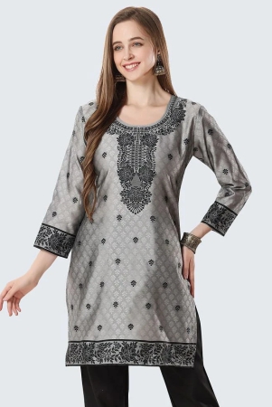 meher-impex-art-silk-printed-straight-womens-kurti-grey-pack-of-1-none