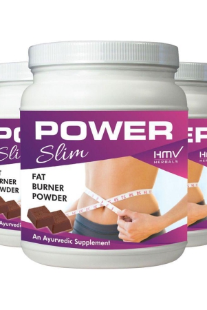 HMV Herbals Power Slim Fat Burner Herbal Choco Powder 300 gm Pack of 3