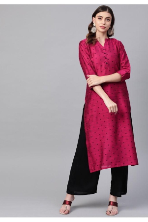 ksut-pink-silk-straight-kurti-s