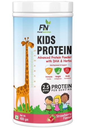 floral-nutrition-kids-protein-with-dhavitamin-d-for-growthimmunity-nutrition-drink-400-gm-strawberry