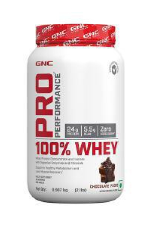 GNC PP 100% Whey Protein Powder Chocolate Fudge 2 lbs