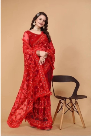 apnisha-net-embroidered-saree-with-blouse-piece-red-pack-of-1-red