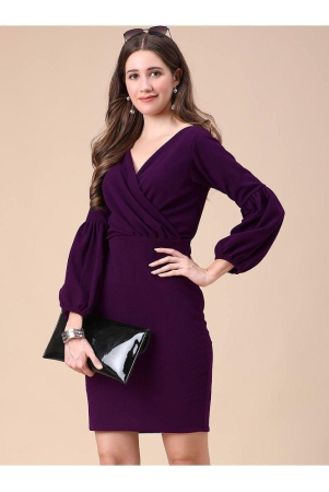 sheetal-associates-purple-cotton-blend-womens-bodycon-dress-pack-of-1-none