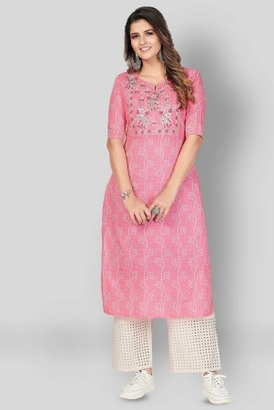 vbuyz-pink-cotton-womens-straight-kurti-pack-of-1-l