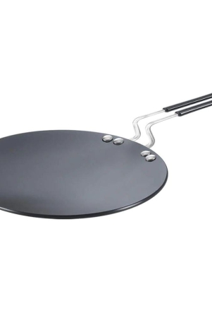 Prestige Hard Anodized Aluminium Plus Roti Tawa | Induction Compatible | Black 22.5 CM