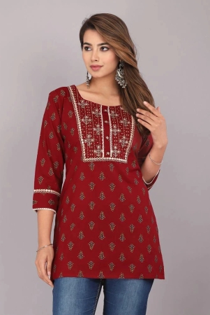 jc4u-rayon-printed-straight-womens-kurti-maroon-pack-of-1-none