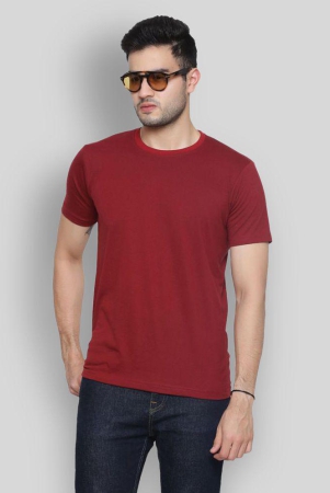 gentino-maroon-cotton-blend-regular-fit-mens-t-shirt-pack-of-1-none