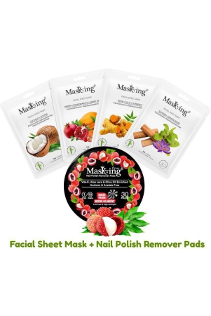 Masking - Natural Glow Facial Kit For All Skin Type ( Pack of 5 )