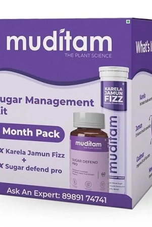 muditam-ayurveda-sugar-management-kit-karela-jamun-fizz-and-sugar-defend-pro-effervescent-tabletskarela-jamun-juicehelps-in-high-sugar-conditionpromotes-healthy-glucose-levels-ideal-for-2-months