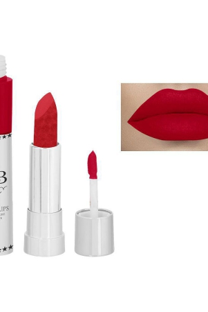 Beauty Berry Matte Lips Creme Lipstick 2 IN 1 Ruby Red 8 g