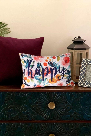 Happy Garden Crushed Velvet Cushion Cover